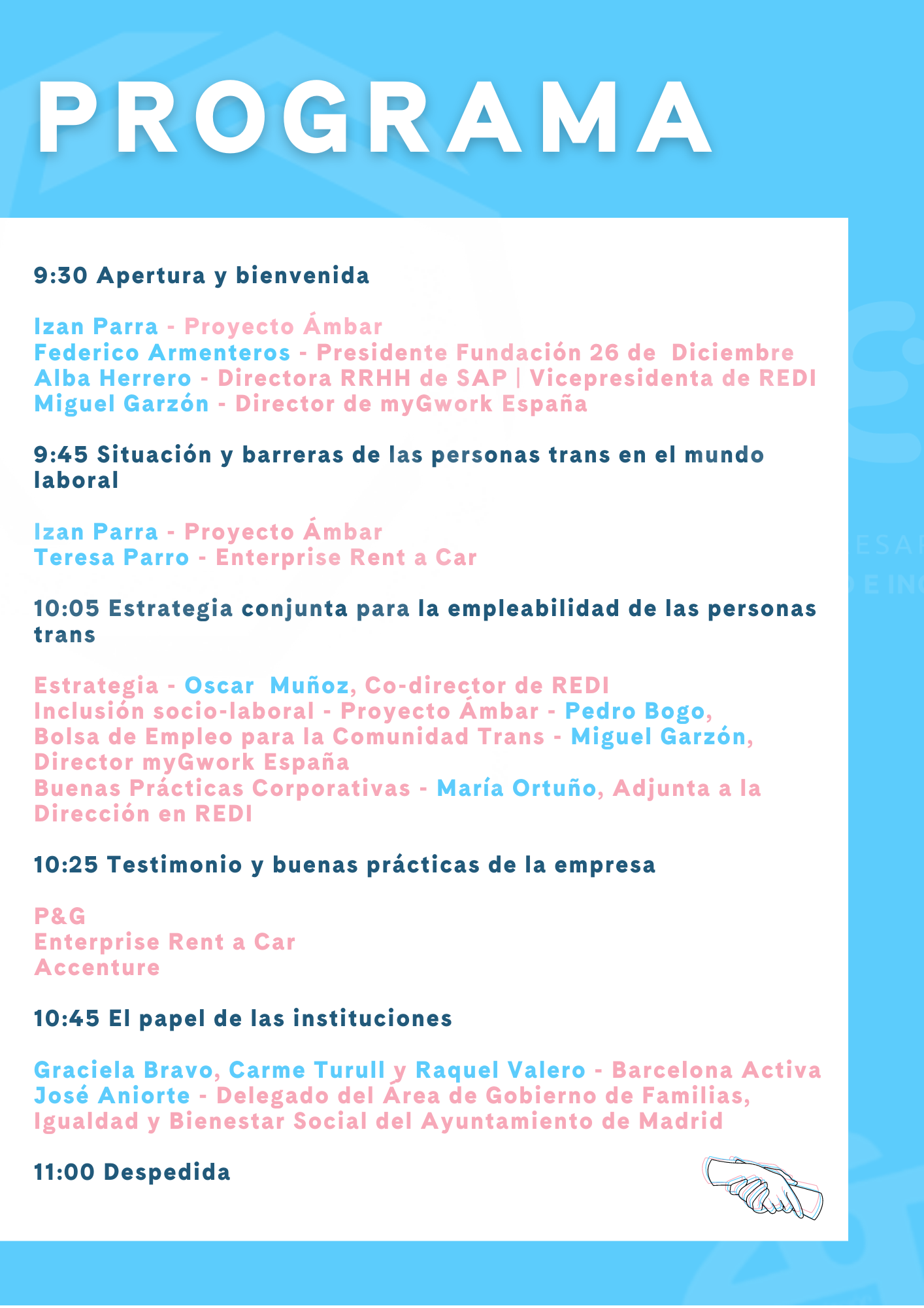 Programa del evento